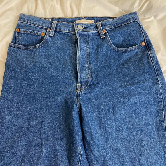 NWOT Women's Levi Ribcage Straight Leg Jeans - 32W 29L - Georgie - Picture 5 of 13